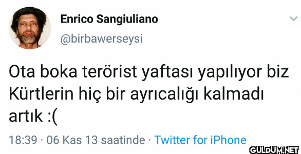 Ota boka terörist yaftası...