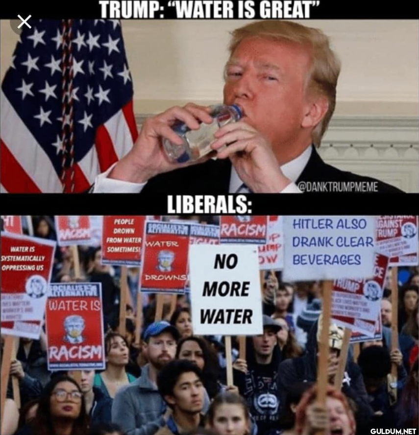 Real.    Х TRUMP: "WATER...