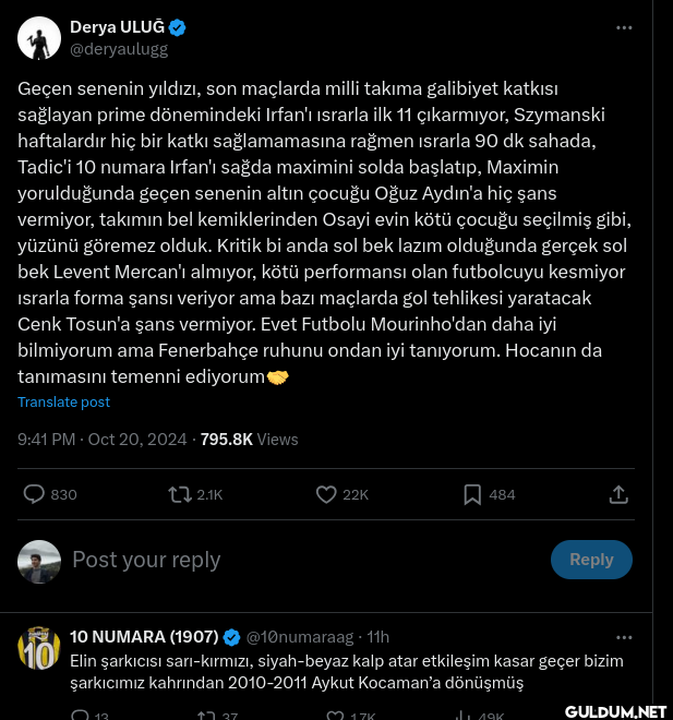 derya uluğ fenerbahçe...