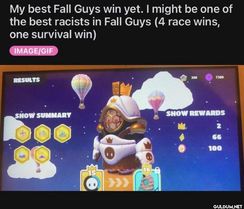 My best Fall Guys win yet....