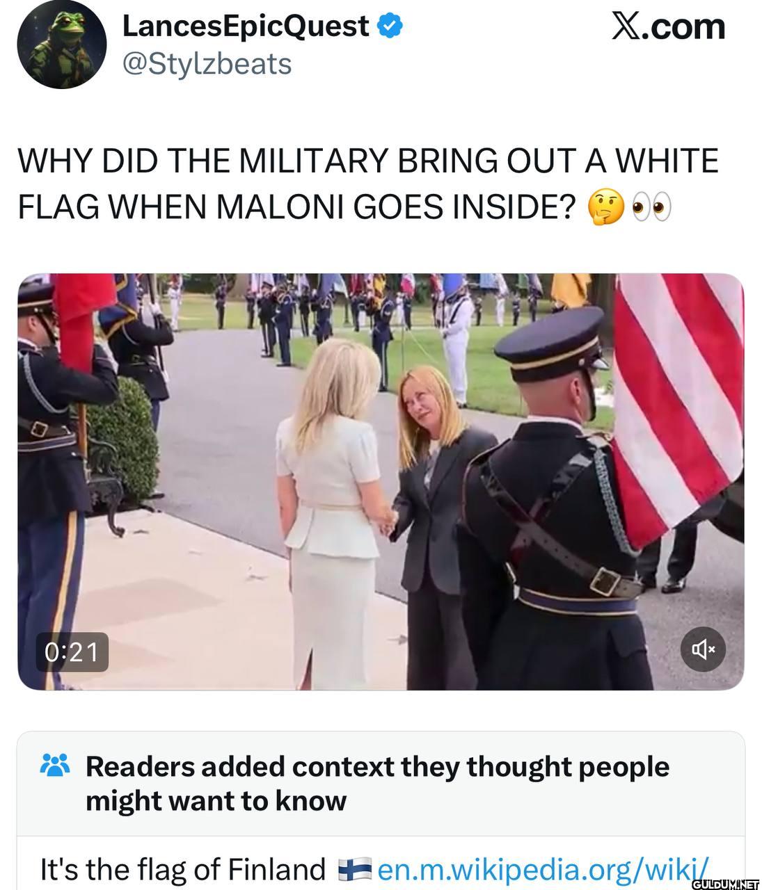 X.com WHY DID THE MILITARY...