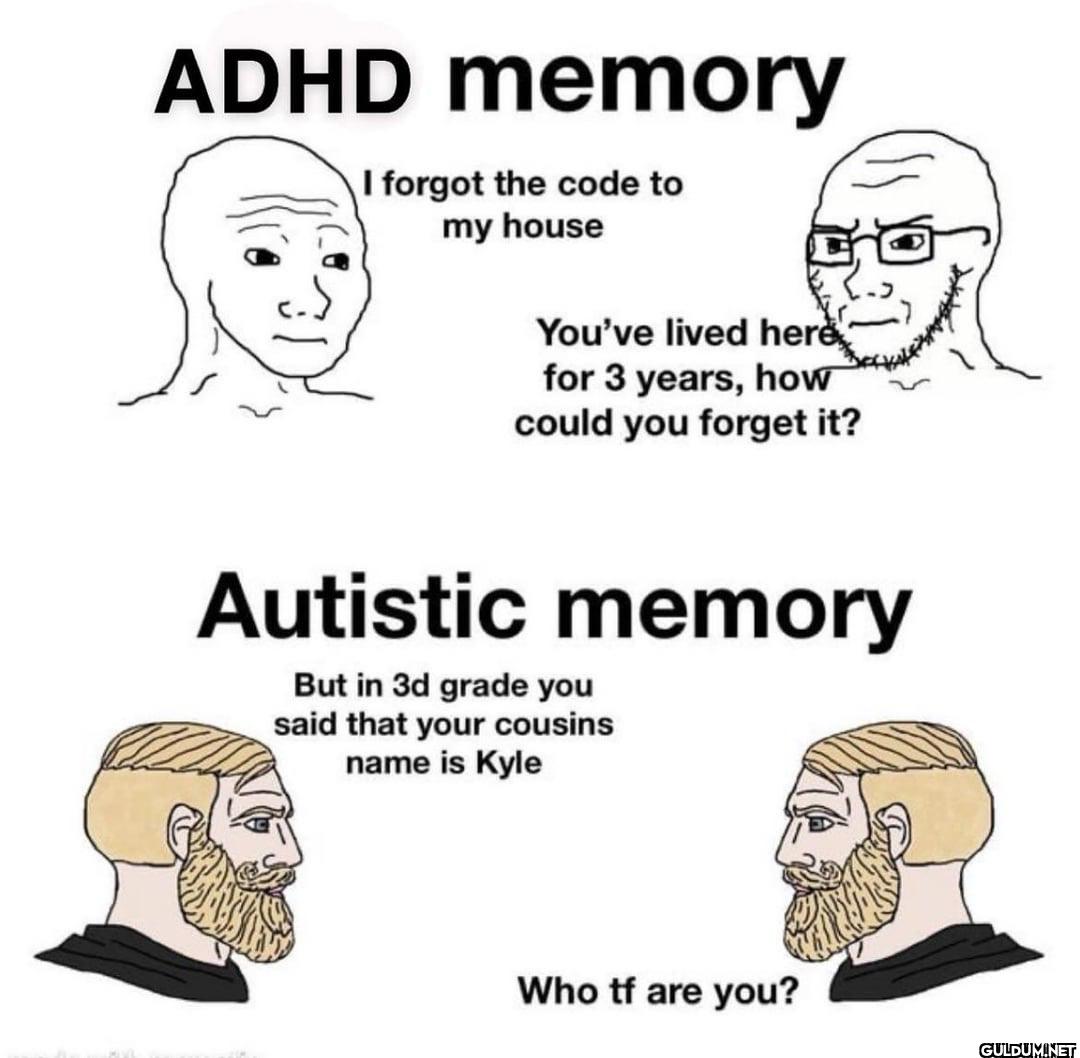 ADHD memory I forgot the...