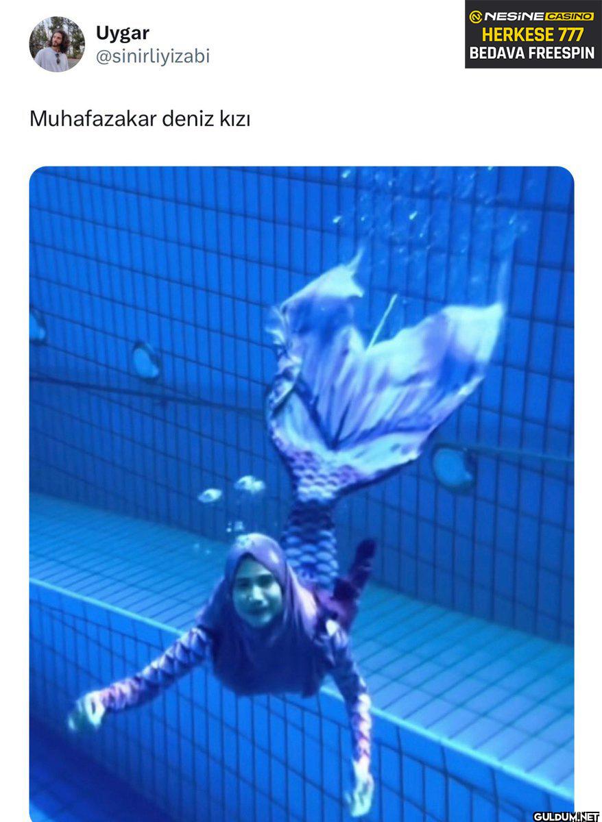 Muhafazakar deniz kızı...