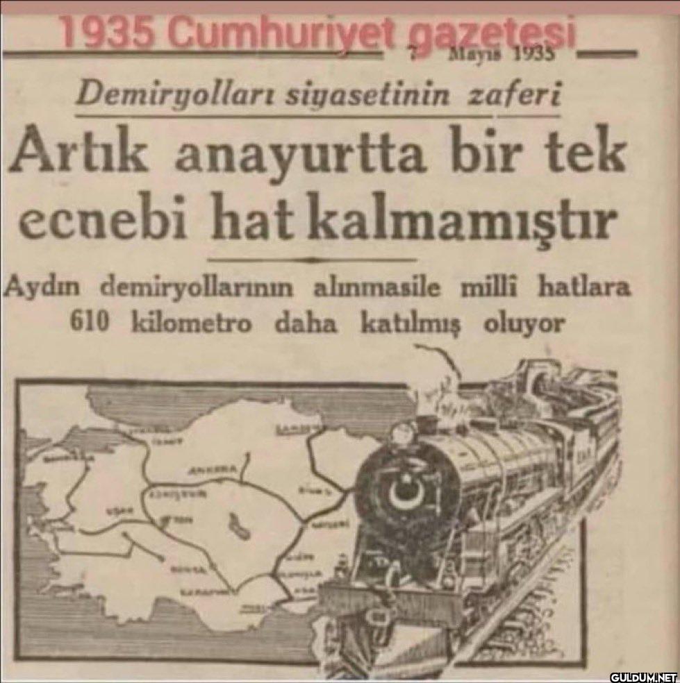 1935 yılına ait Cumhuriyet...