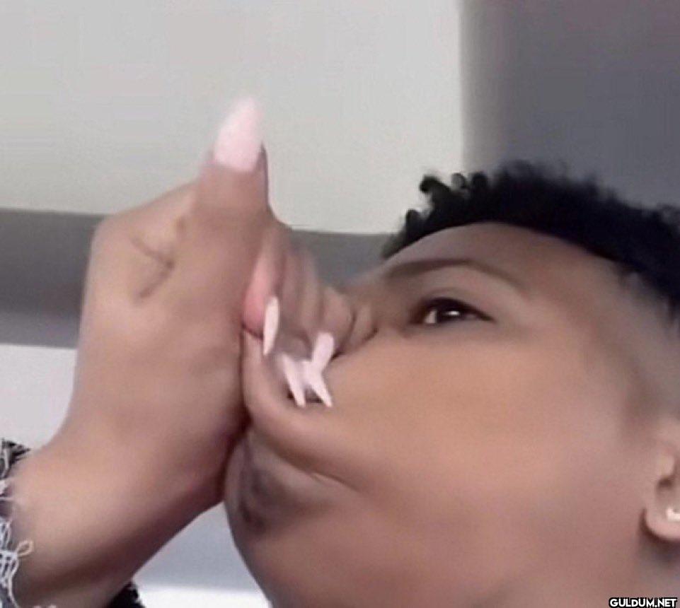 me holding back my...