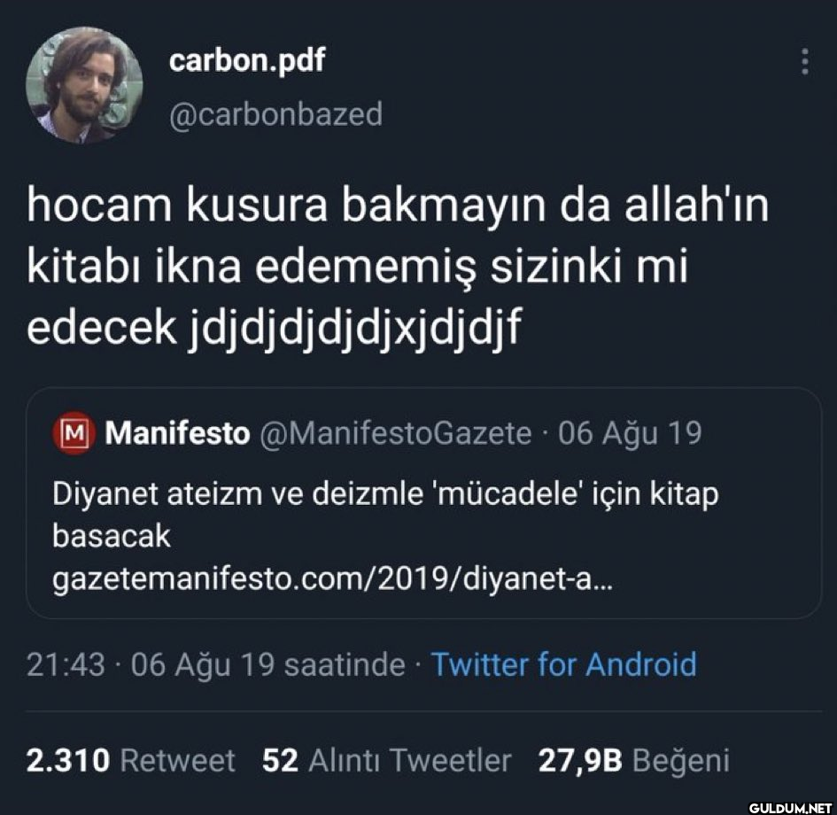 hocam kusura bakmayın da...