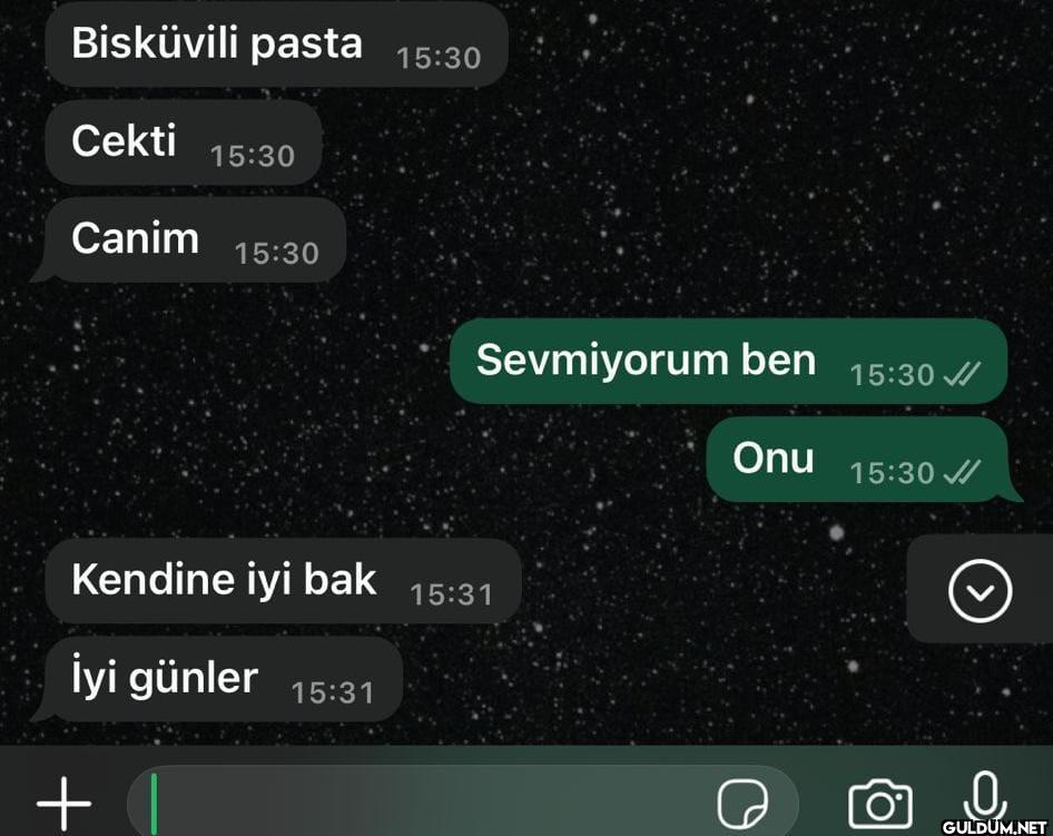 Bisküvili pasta 15:30...