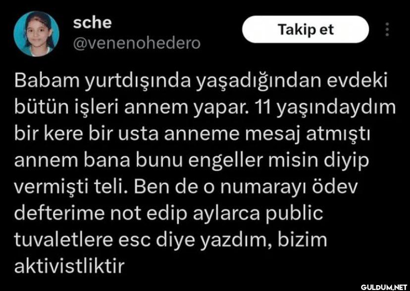 Babam yurtdışında...