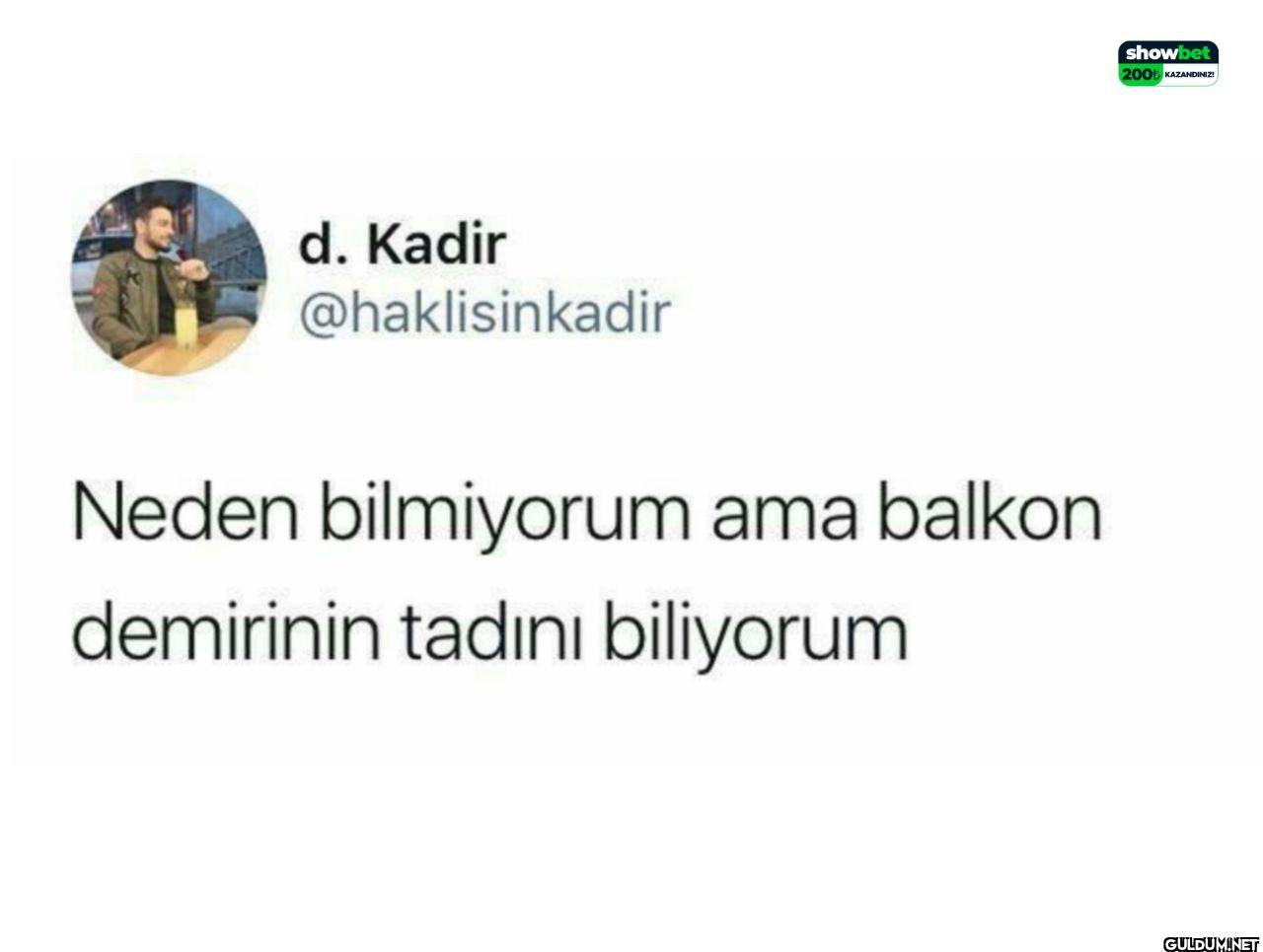 Neden bilmiyorum ama...