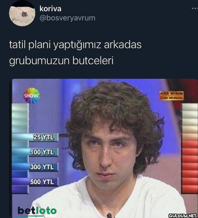 tatil plani yaptığımız...