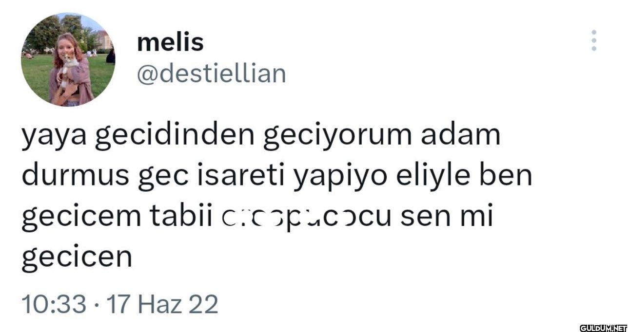 yaya gecidinden geciyorum...
