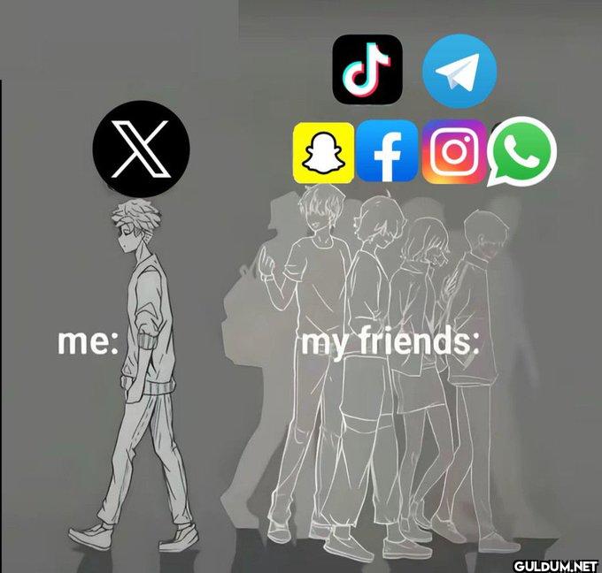 🎯    ل X f O C me: my friends: