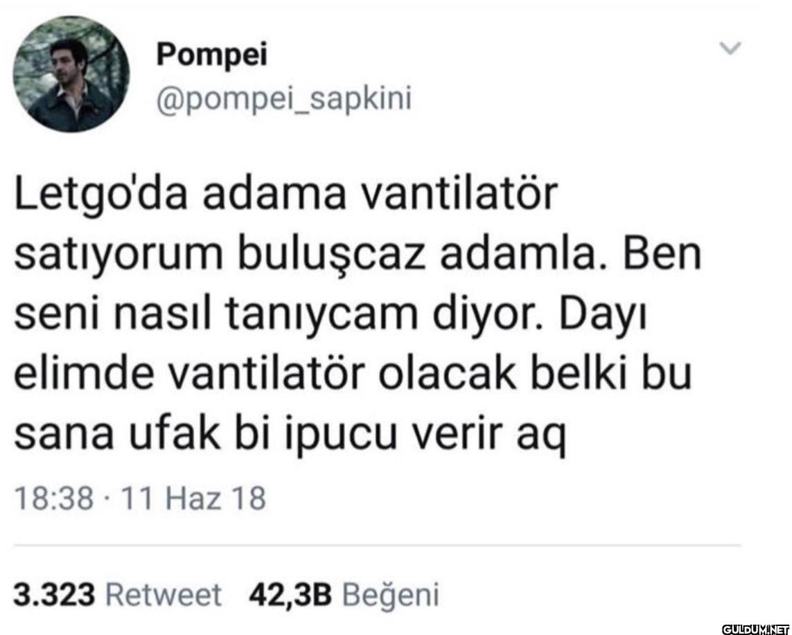 Letgo'da adama vantilatör...