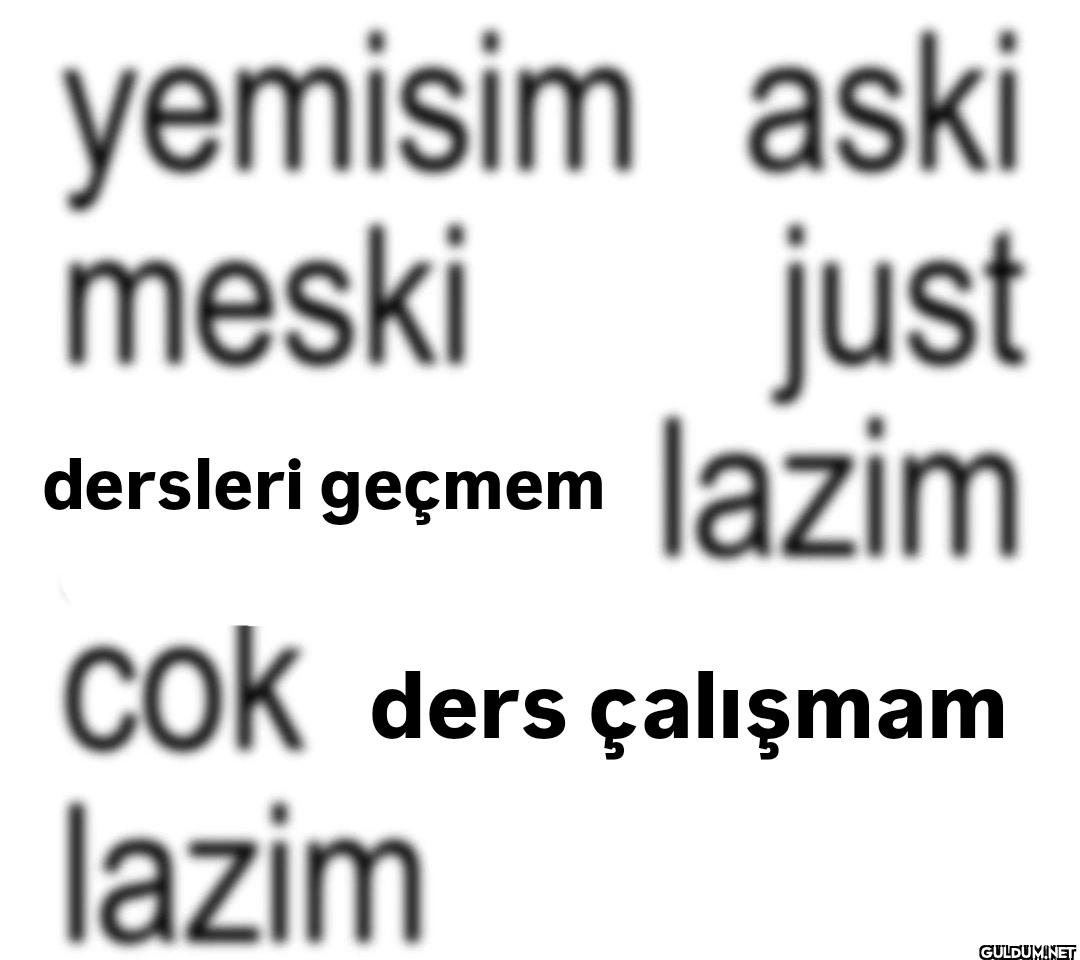 yemisim aski meski...