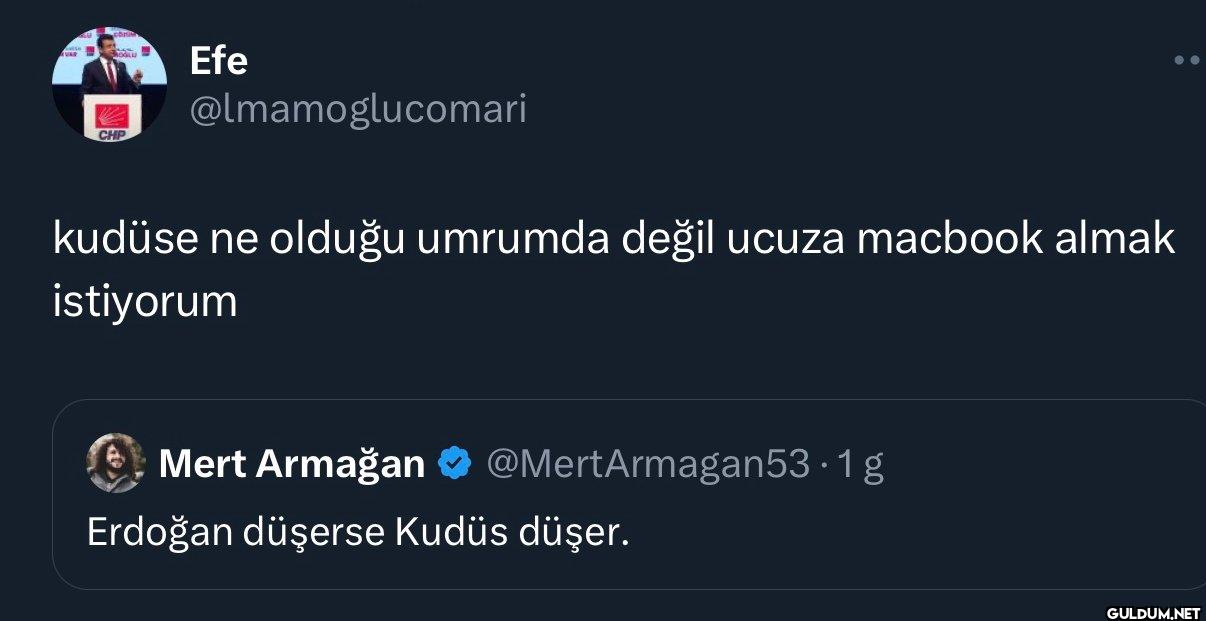 kudüse ne olduğu umrumda...