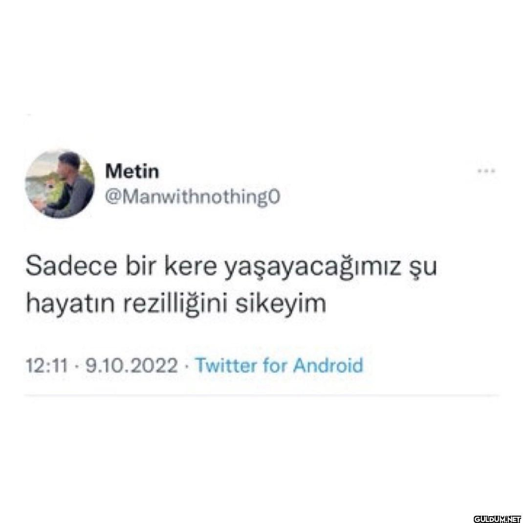Sadece bir kere...
