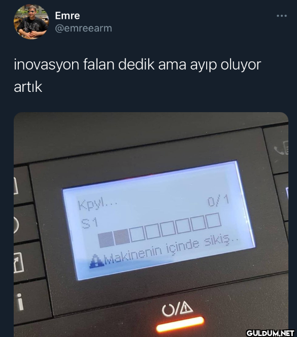 inovasyon falan dedik ama...