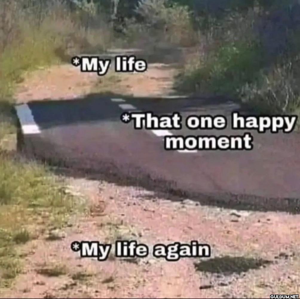 My life *That one happy...