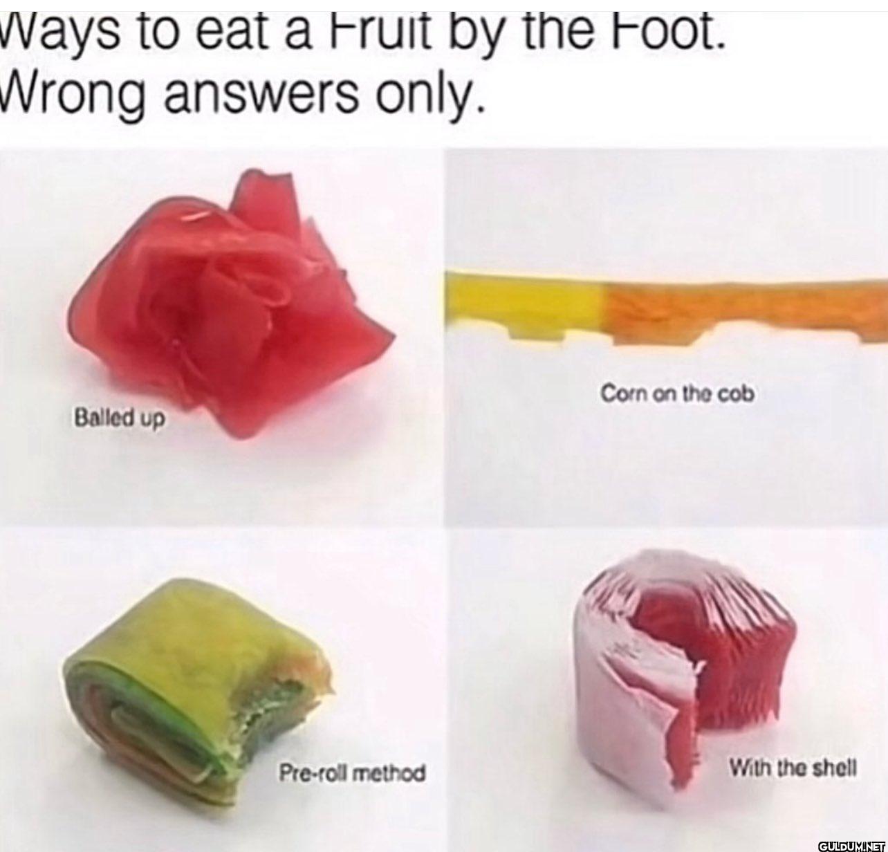 Ways to eat a Fruit by the...