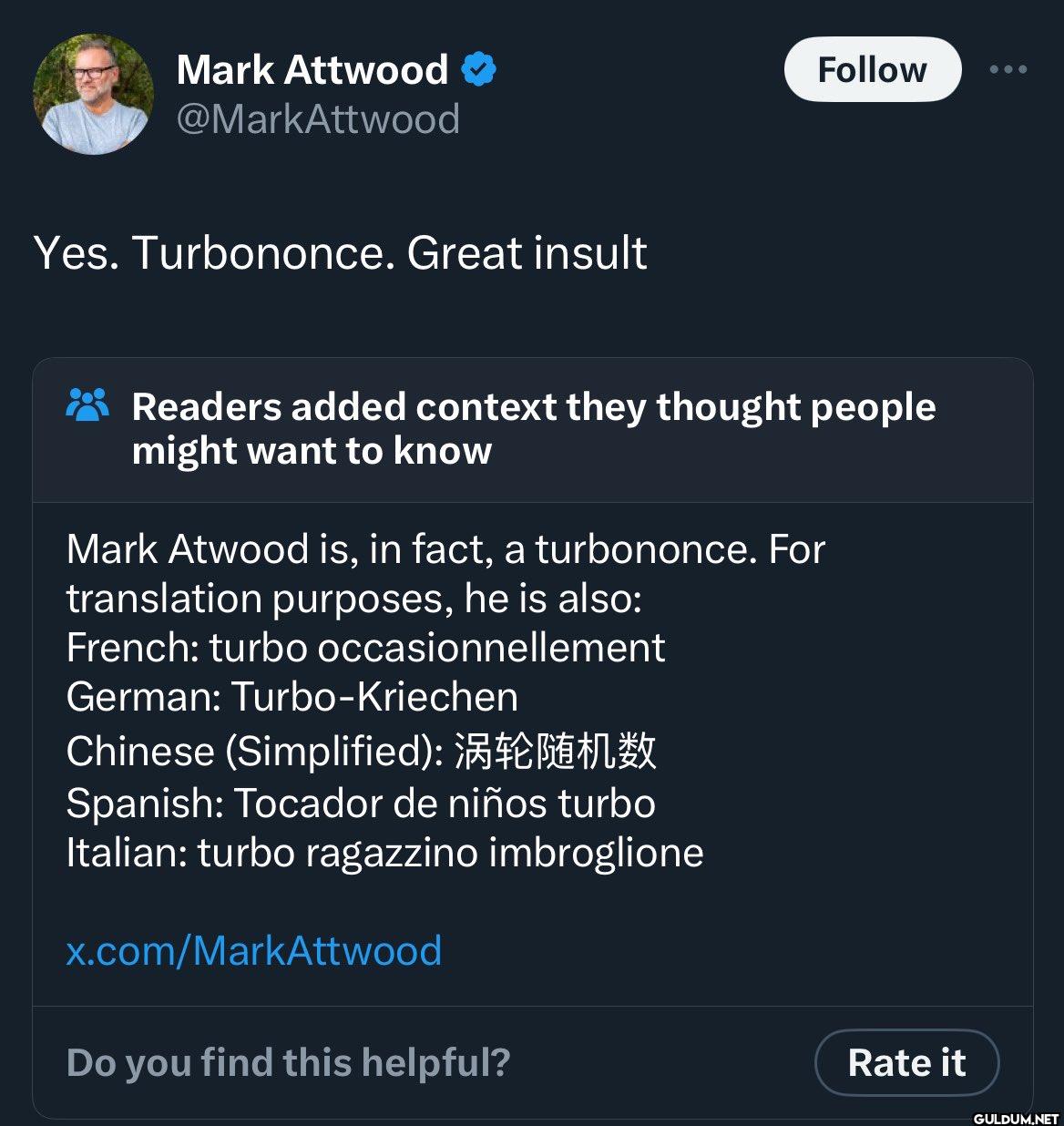 Yes. Turbononce. Great...