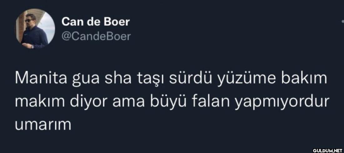 Manita gua sha taşı sürdü...