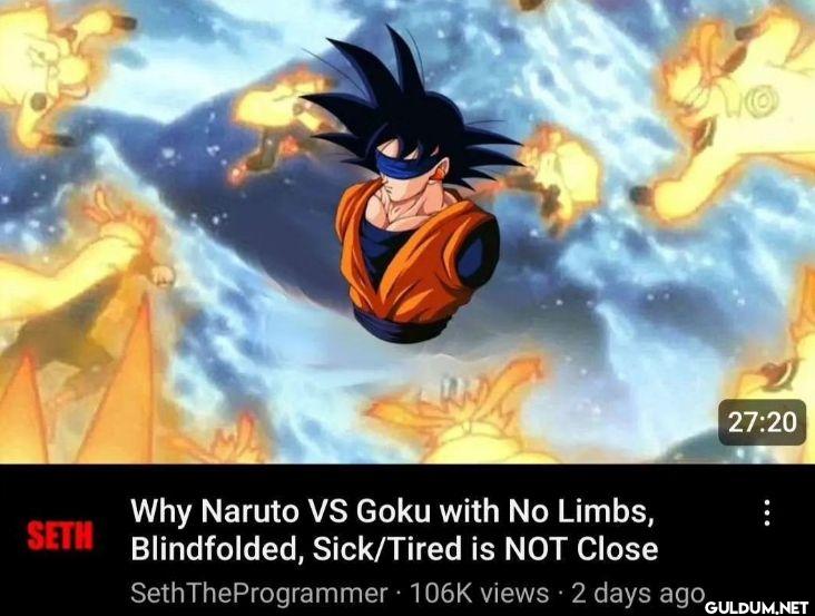 SETH Why Naruto VS Goku...