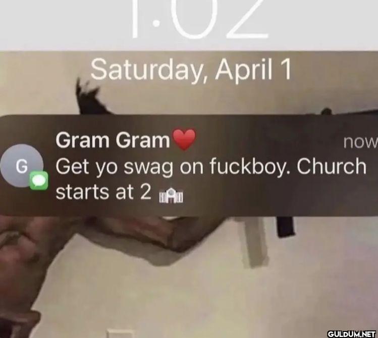 Saturday, April 1 Gram...