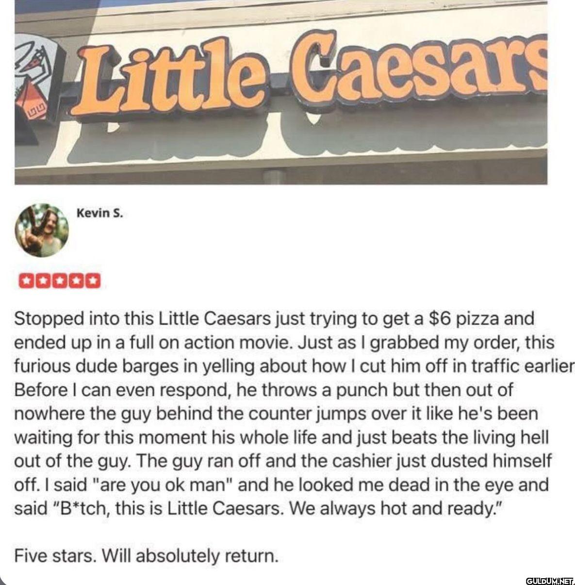 பம Little Caesars ད་ Kevin...