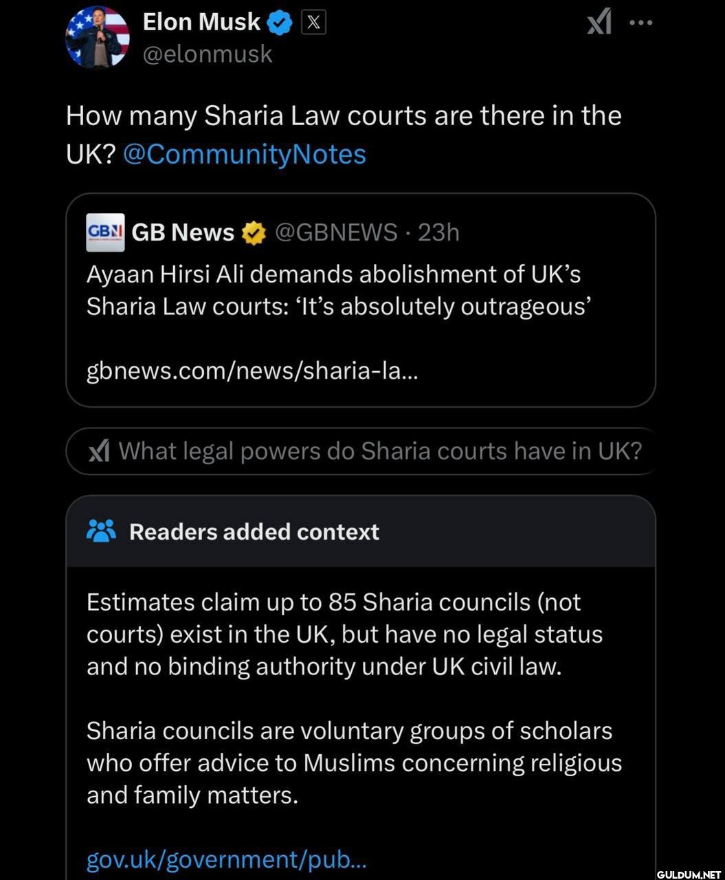How many Sharia Law courts...