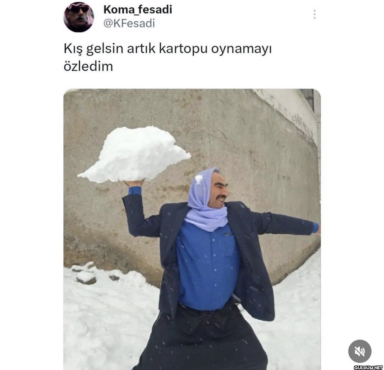 Kış gelsin artık kartopu...