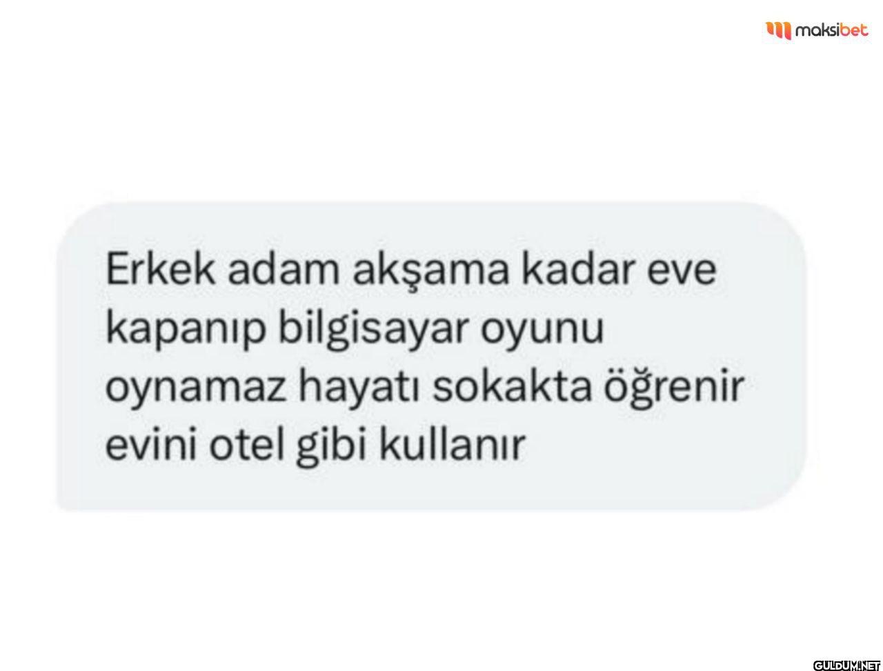 Erkek adam akşama kadar...