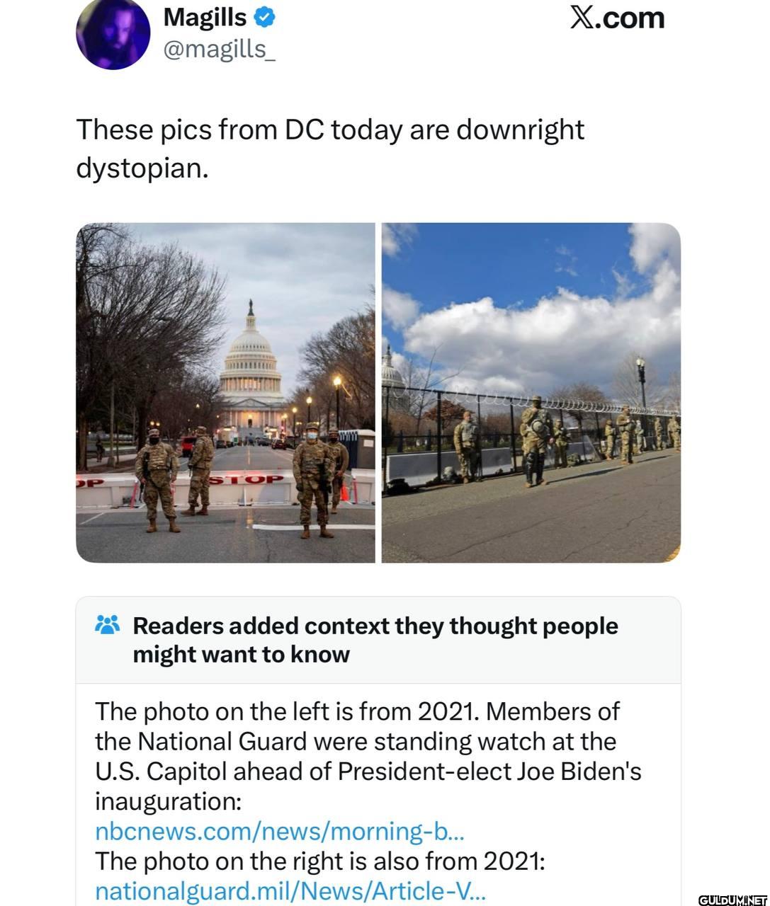 These pics from DC today...