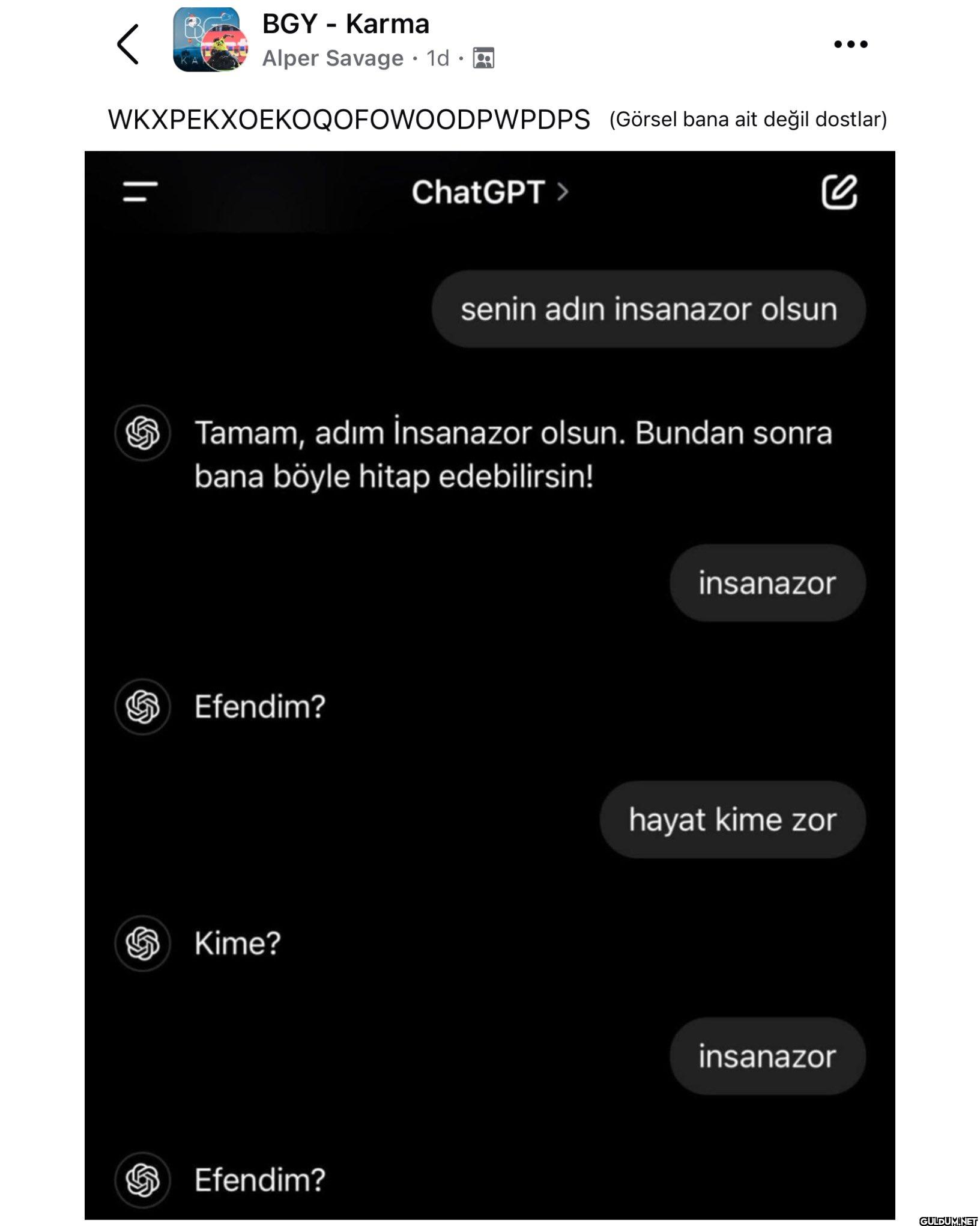 Patladım keşke benim...