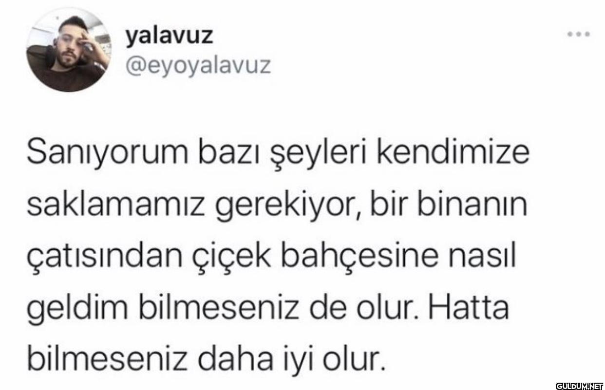 Sanıyorum bazı şeyleri...