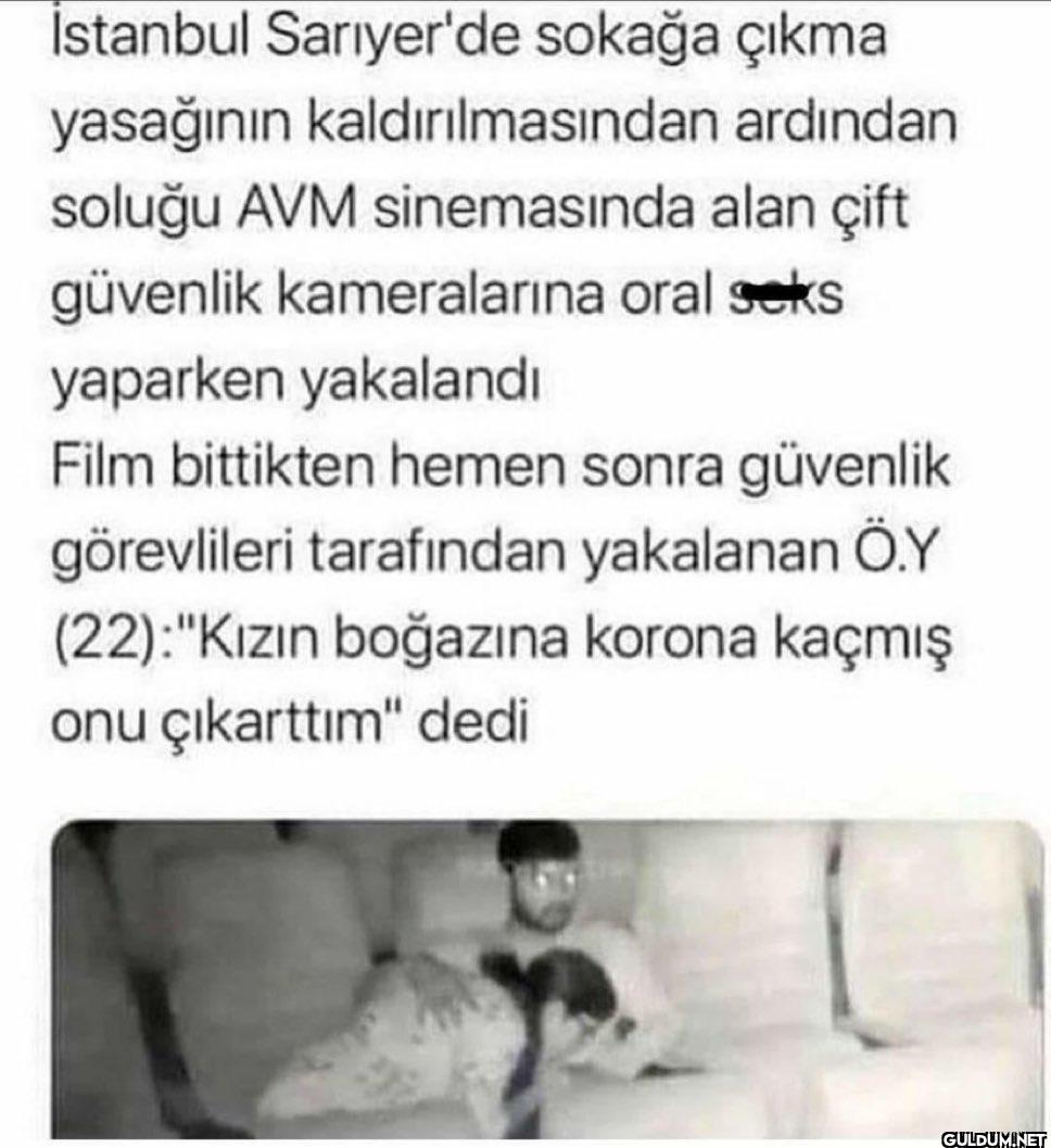 İstanbul Sarıyer'de sokağa...