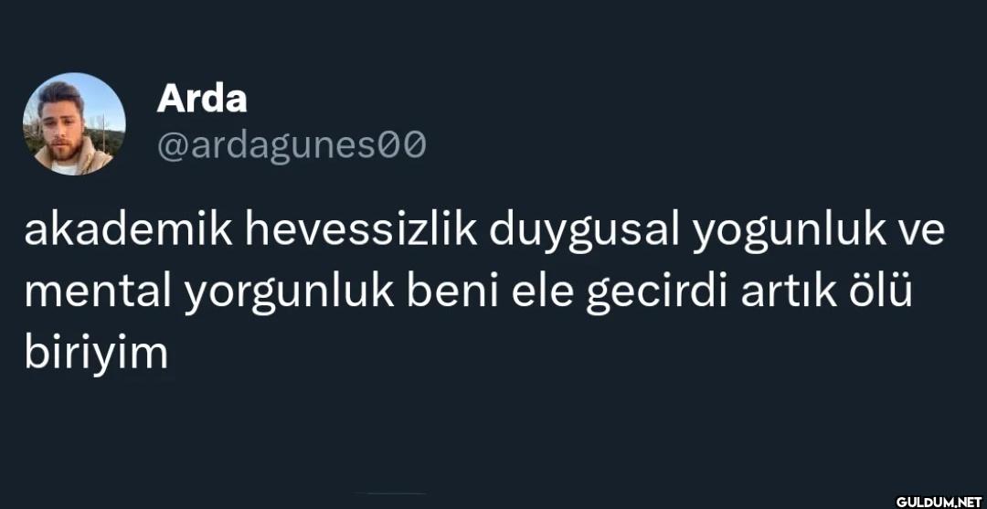 akademik hevessizlik...