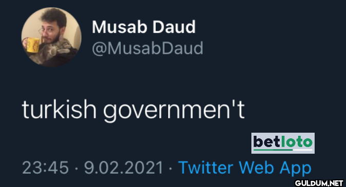 turkish governmen't...