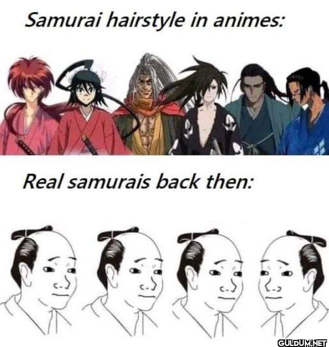 Samurai hairstyle in...