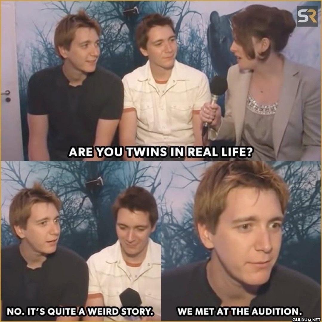 ARE YOU TWINS IN REAL...