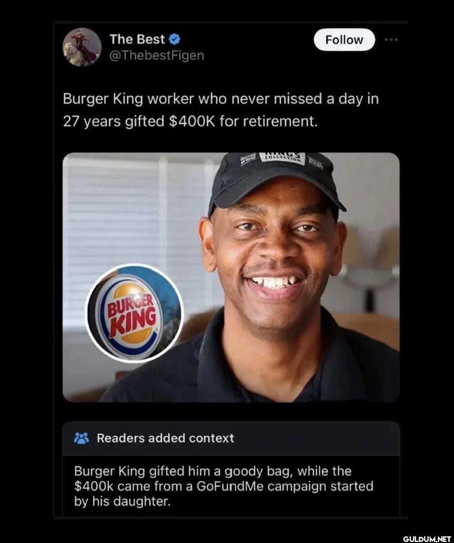 Follow 800 Burger King...