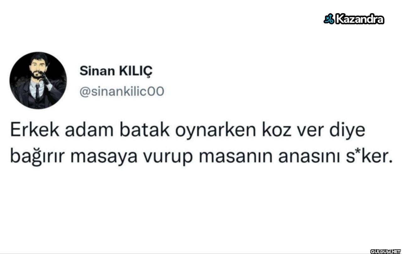 Erkek adam batak oynarken...