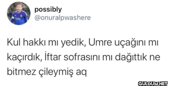 Kul hakkı mı yedik, Umre...