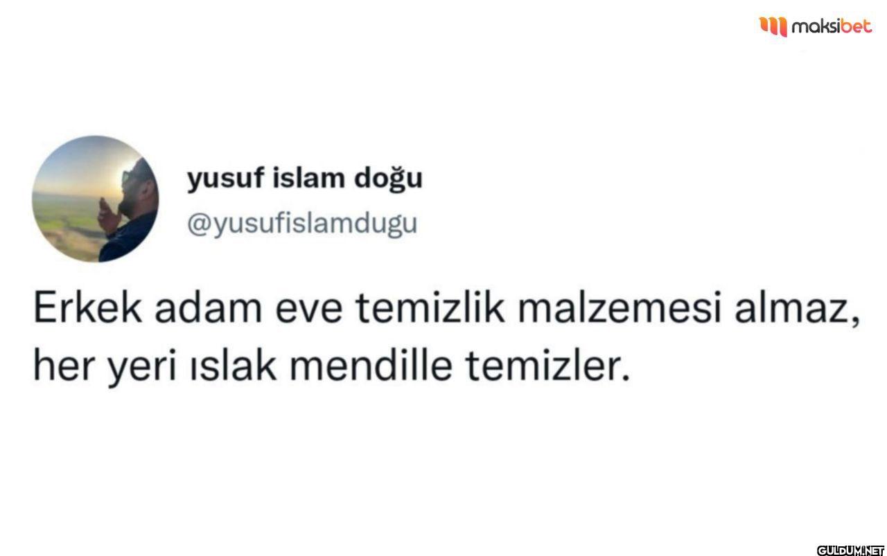 Erkek adam eve temizlik...