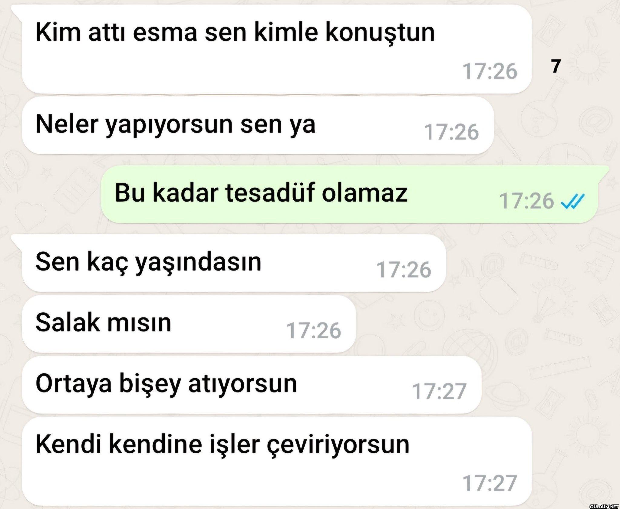 Kim attı esma sen kimle...