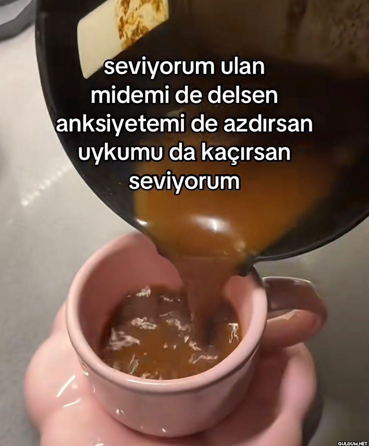 seviyorum ulan midemi de...