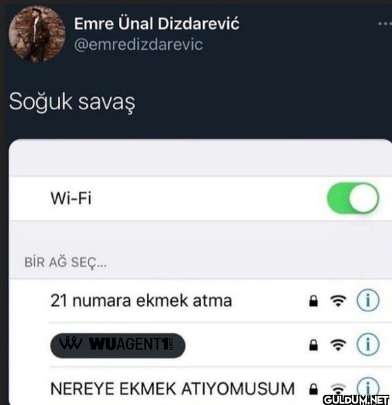 Soğuk savaş Wi-Fi BİR AĞ...