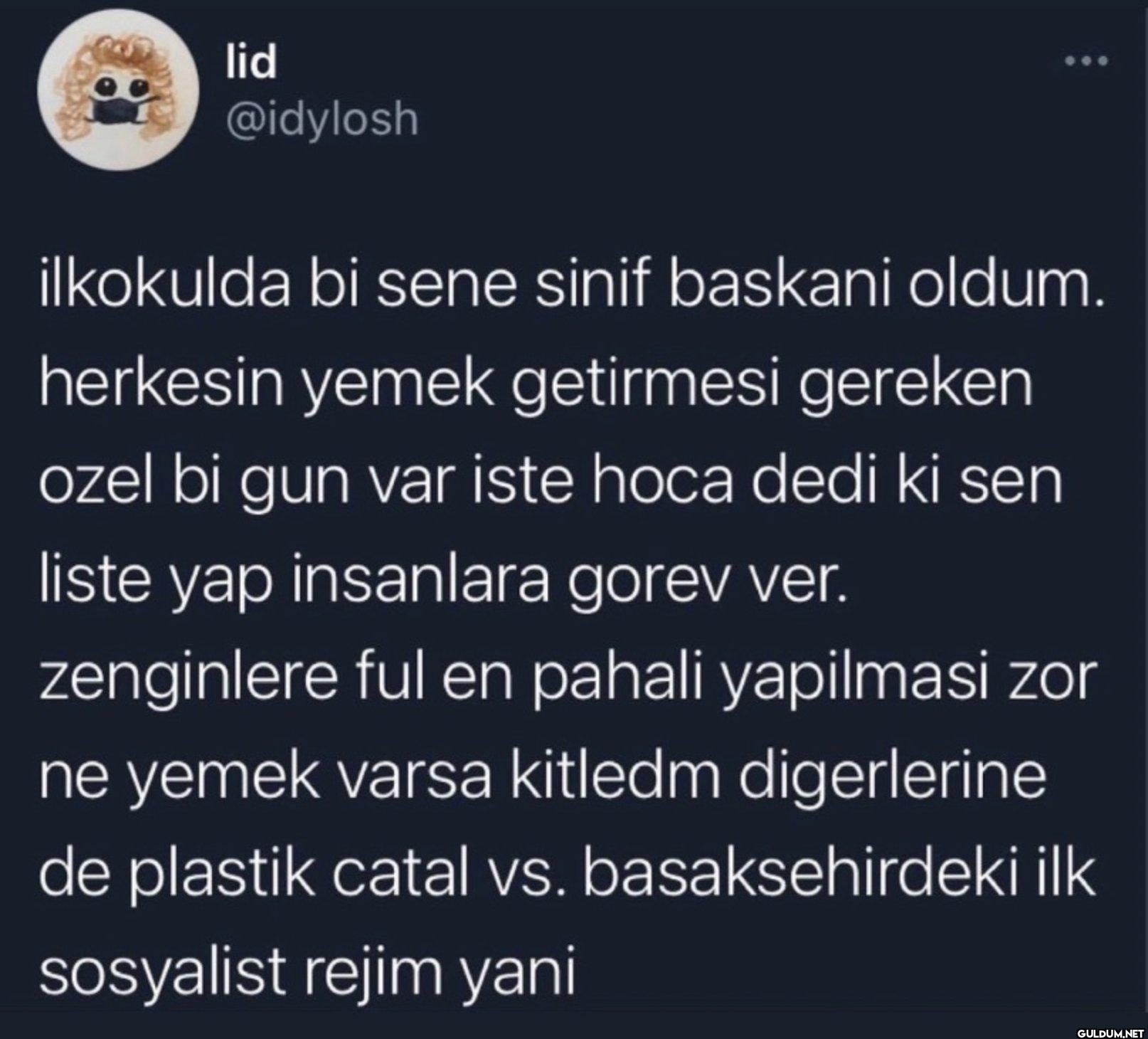 ilkokulda bi sene sinif...
