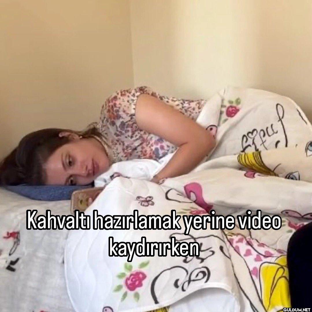 Kahvaltı hazırlamak yerine...