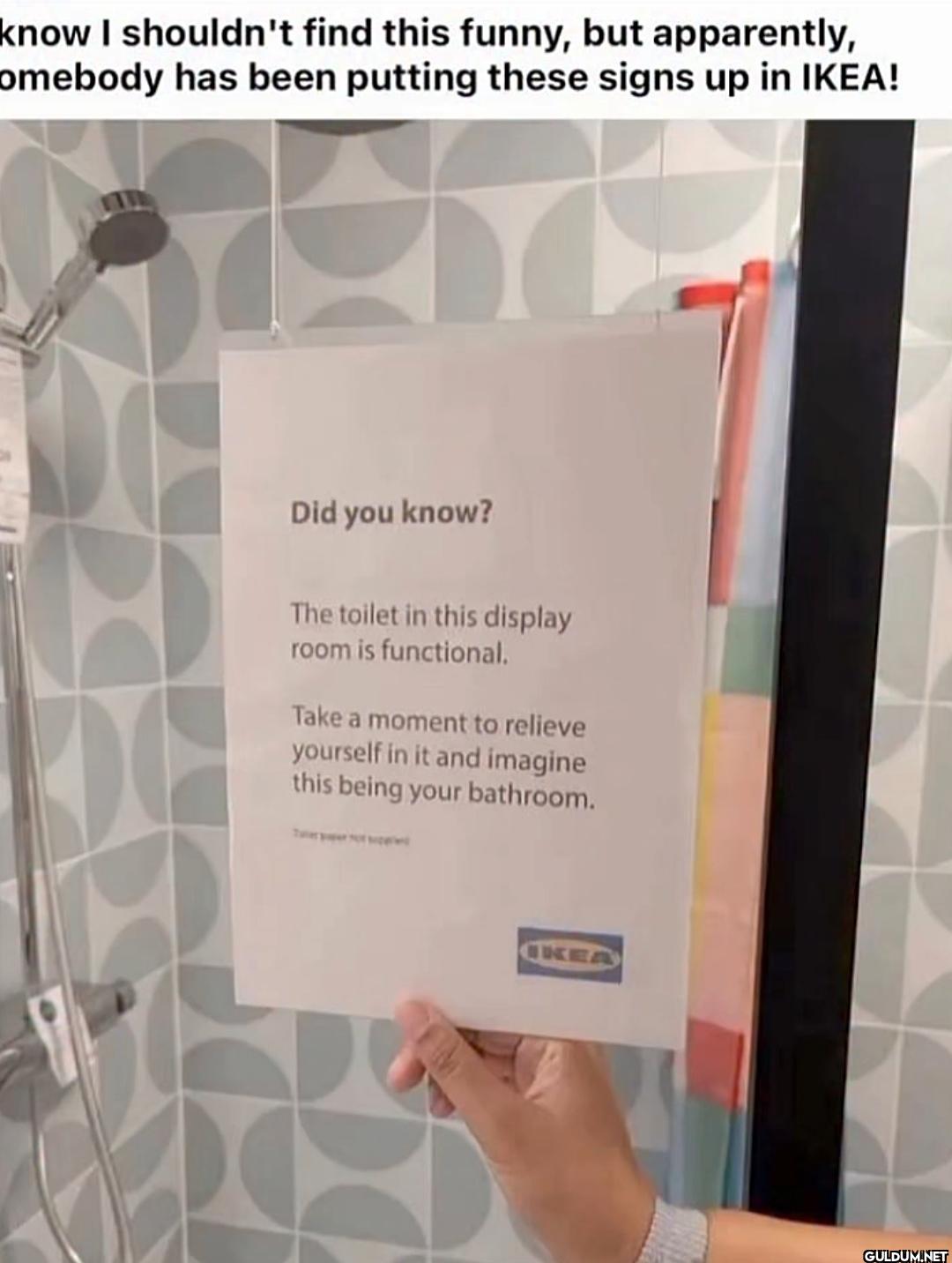 *Toilet paper not included...