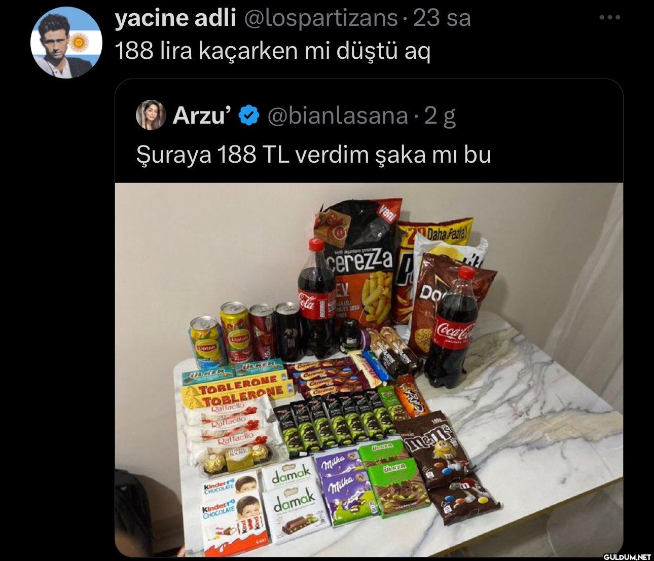 23 sa 188 lira kaçarken mi...